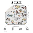 thumbnail image 4 of 2pcs Flowers Print Dish Drying Mat, Retro Style Absorbent Microfiber Pad, Multipurpose Heat Resistant Sink Mat for Kitchen Counter, 4 of 6