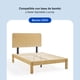 thumbnail image 4 of Luuna - Cabecera Cama King Size, Cabecera de Cama de Madera de Bambú, Respaldo para Cama Resistente, Color Natural, 4 of 7