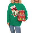 thumbnail image 2 of Womens Ugly Christmas Sweaters Long Sleeve Graphic Sweaters Casual Fall Winter Cable Knit Sweater for Women Green S, 2 of 9