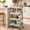 Green, variant on BEAUTYPEAK 4-Tier Rolling Utility Cart Metal Storage Organizer with Lockable Casters Mesh Cart, Green