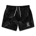thumbnail image 7 of Black Palm Leaf Swim Trunks For Men, 7 of 7