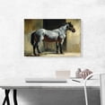 thumbnail image 2 of ARTCANVAS Horse Attached At The Door of The Stable Canvas Art Print by Theodore Gericault - Size: 26" x 18" (0.75" Deep), 2 of 9