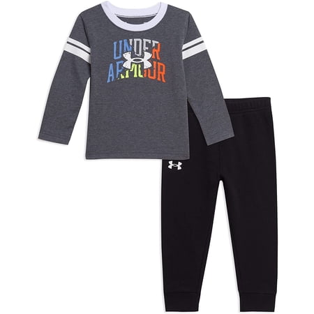 Under Armour boys Graphic Long Sleeve Set 2 Pitch Gray