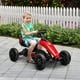 Aosom Pédale Go Kart pour les Enfants W / Essieu Oscillant, Seau Réglable, Rouge – image 2 sur 9