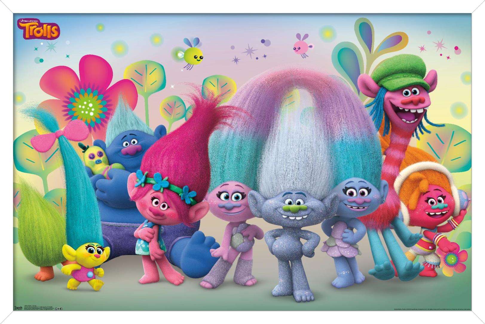 DreamWorks Trolls Group Poster Walmart Walmart