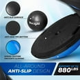 thumbnail image 2 of Yes4All Upgrade Combo Half Balance Trainer Ball with Resistance Bands & Pilates Ball (Black, Blue) for Training Core Strength, 2 of 5