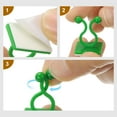 thumbnail image 5 of 100Pack Plant Climbing Wall Fixture Clips for Indoor Outdoor (Green, 8mm), 5 of 6