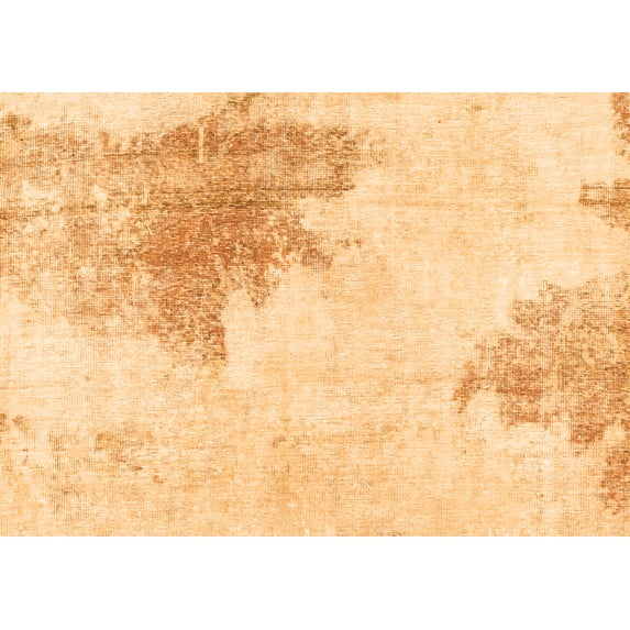 Ahgly Company Indoor Rectangle Solid Orange Modern Area Rugs, 2' x 3'