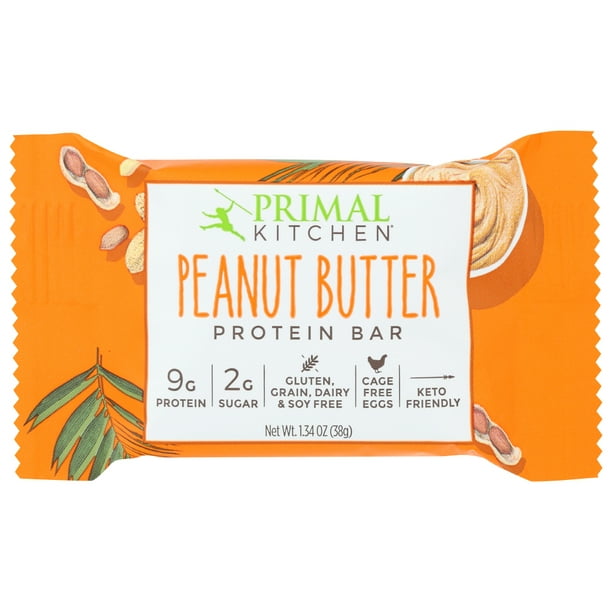 Primal Kitchen Peanut Butter Protein Bar Peanut Butter 1 34 Oz Walmart Com Walmart Com