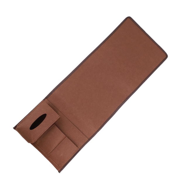 Matsuzay Bolsillo de almacenamiento de cama de fieltro, gran capacidad, aspecto fácil de hermoso, organizador de almacenamiento junto a la cama Almacenamiento y organización del hogar Café