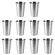 thumbnail image 1 of KDJ Stainless Steel Cups Set of 10 - 350ML Stackable Drinking Mugs for Camping, Parties, Coffee, Tea - Durable, Rust-Resistant, Portable Outdoor Beverage Tumblers, 1 of 10