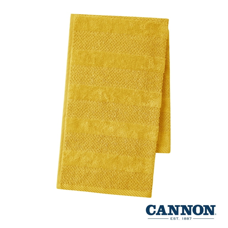 Cannon Luxury 100% Cotton Zero Twist Hand Towels (16 inch L x 28 inch W), 500 gsm, Aero SPUN, Dobby Hemmed Borders, Super Soft, Thick & Highly