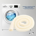 Universal 1.5m Washing Machine Drain Hose with Stainless Steel Clamp