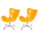 thumbnail image 4 of KAKOWELY 2 sillones de plástico en miniatura para casa, modelo de muebles en miniatura, silla giratoria, 4 of 4