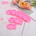 thumbnail image 3 of Uxcell 8 Pcs Moldes de Resina de Pescado de Silicona para Colgantes de Llaveros, Rosa, 3 of 6