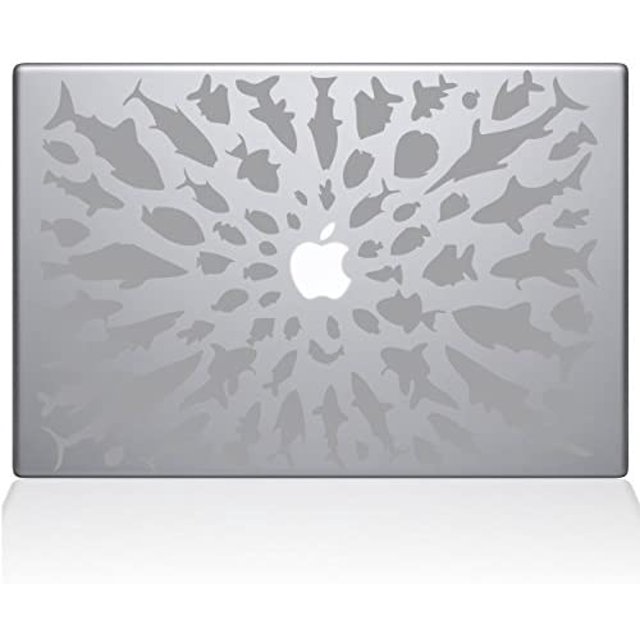 The Decal Guru Pense Différents Autocollant de Vinyle de MacBook - 15" MacBook Pro (2016 et Plus Récent) - Argent (0147-MAC-15X-S)
