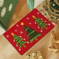 thumbnail image 5 of Christmas Doormat for Front Door, Red Holiday Entrance Mat Non-Slip Absorbent, Festive Floor Mat for Indoor Outdoor Home Decor(A), 5 of 5