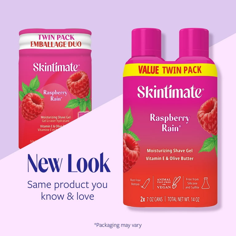 Skintimate Raspberry Rain Womens Shave Gel Twin Pack, 14 oz Skintimate Raspberry Rain Womens Shave Gel Twin Pack, 14 oz