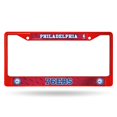 thumbnail image 4 of Philadelphia Basketball 76'ers Red Painted Chrome Metal (Set of 2) License Plate Frame, Sixers, 4 of 6