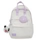 thumbnail image 1 of Mochila para estudiantes para mujer, mochilas escolares de nailon con monedero, mochila (púrpura), 1 of 9