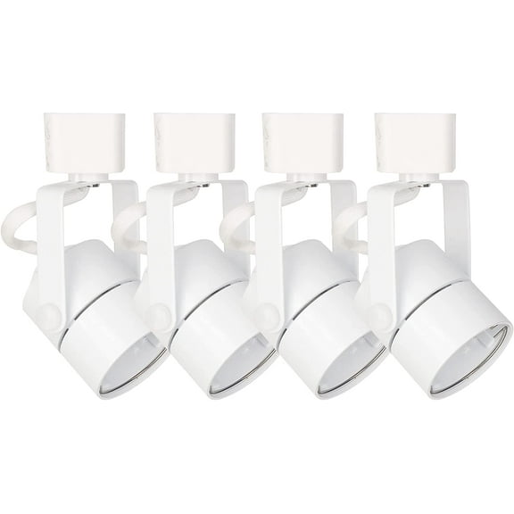 SHILIHE MR16 GU10 Halo Track Lighting Heads fixtures( no Bulb ), ETL Listed ,White,4Pack