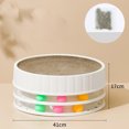thumbnail image 2 of Board Cat Scratching Board Toy Haute Densité Scratch Resistant Interactive Round Scratcher Chat Jouet avec Cataire pour Chats, 2 of 5