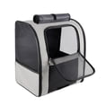 thumbnail image 1 of Ruiboury Breathable Backpack For Dogs And Cats - Fitting And Waterproof Coating Adjustable Buckles Backpack Portable Transparent gray,gray 5kg S, 1 of 6