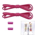 thumbnail image 2 of Elastic No-Tie Shoelaces with Metal Aglets – Convenient Stretch Shoe Laces for Sneakers, Ideal for Everyday and Professional UseCherry Powder, 2 of 5
