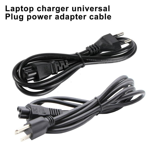 Câble Adaptateur d'Alimentation pour Chargeur d'Ordinateur Portable 1,2/1,5 m avec Fiche UE/US