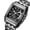 Black, variant on MEGIR Men Sports Chronograph Watch Square Stainless Steel Quartz Wristwatch Business Big Dial Clock