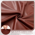 thumbnail image 5 of Jokapy PU Leather Armrest Covers Stretch Arm Covers Slipcovers for Recliner Sofa, Set of 2, Wine Red, 5 of 11