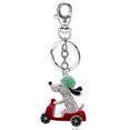 thumbnail image 1 of Cute Tiny Heart Teddy Rabbit Keychain For Women Girl Cartoon Anime Key Chain On Bag Jewelry Gift for the Year of the Rabbit, 1 of 5
