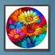 thumbnail image 1 of Cuadros Decorativos Kit de pintura por números DIY Daisy Hand Oil Art Picture Craft Home Wall Decor (H1694) Wdftyju embutido en tela, 1 of 8