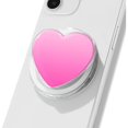 thumbnail image 1 of wonima11 Compatible with Magsafe Expandable Translucent Heart Shape Magnetic Phone Grip,Light Pink Color Collapsible Stand Holder for Smartphone,Cute Accessory for Women & Girls, 1 of 1