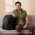 thumbnail image 7 of New York Xpress 25L Lightweight Travel Backpack Water-Resistant Casual Daypack for School, Travel, and Outdoor Activities,Black,8160, 7 of 7