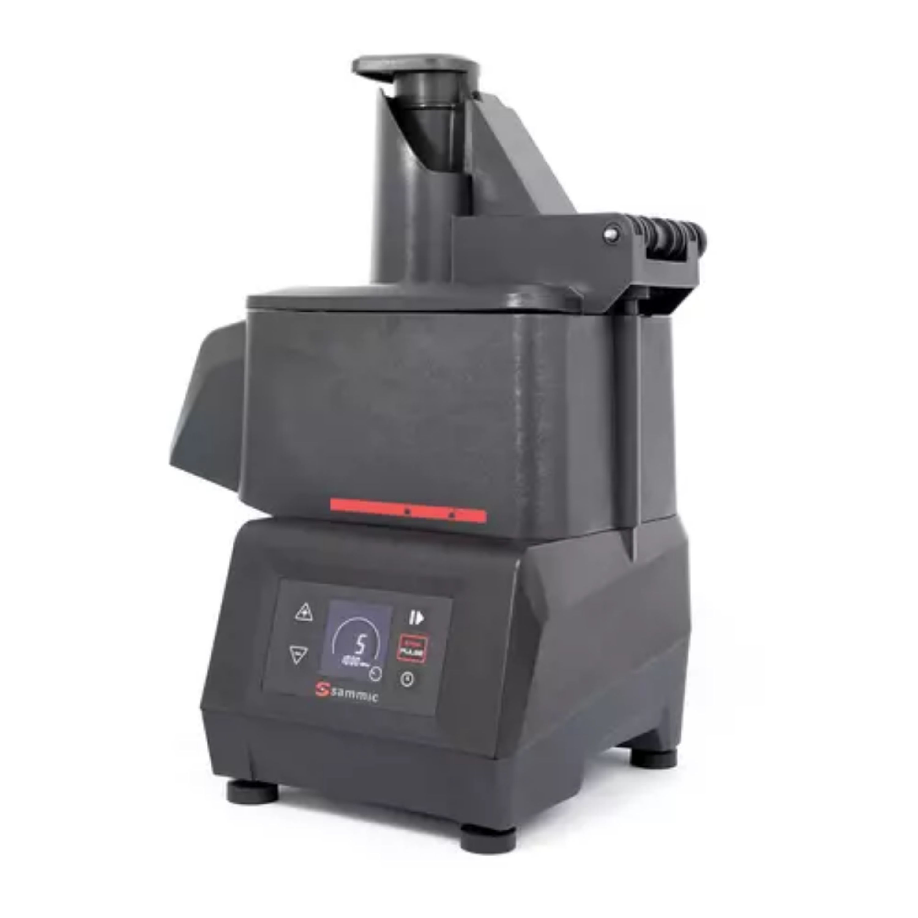 Sammic CA-2V 2D Commercial Vegetable Prep Machine, Countertop Continuous Feed Food Processor, Digital Control Panel, 5 Variable Speeds, Force Control System, 770 lbs/hr, 300–1000 RPM
