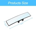 thumbnail image 2 of Espejo retrovisor trasero para auto 8sanlione de 12" resistente a impactos HD, 2 of 8