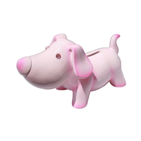 - Jewel Eye Puppy Coin Money Piggy Bank Pink