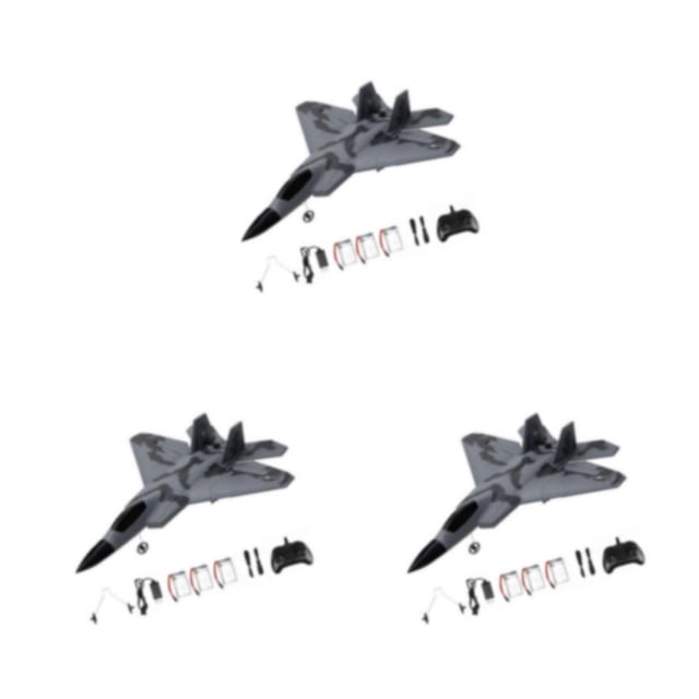 Vogacara 2CH FX622 Aviones Juguetes al aire libre RTF Modelo EPP Espuma 2.4G RC Avión 3 Baterías Type1 NO1
