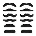 thumbnail image 4 of 12 Uds fiesta mascarada autoadhesivo Cosplay barba falsa bigote falso para Carnaval, 4 of 6