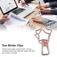 thumbnail image 4 of Paper Binder Clips, 100pcs Sturdy Metal Cute Cartoon Binder Clips Star Shape  For Certificate For Student For Tickets, 4 of 8