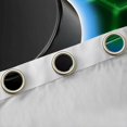 thumbnail image 3 of Manfei Ice Hockey Blackout Curtains, Glowing Honeycomb Window Curtains Pack of 2 (38x45 Each), Green Blue Black, 3 of 5