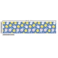 thumbnail image 3 of Ambesonne Easter Fabric by the Yard Upholstery, Chicks and Bunnies Pattern, 5 Yards, Blue Grey and Mustard, 3 of 5