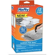 Hefty Med, xl, xxl ShrinkPak Vacuum Seal Bags, 6Pack