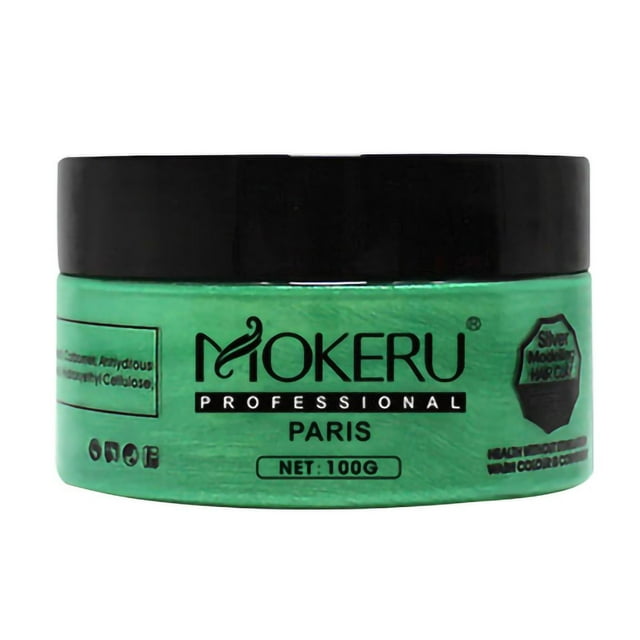 Unisex Diy Hair Color Wax Mud Cream Temporary Modeling 9 Colors,Green Polyester Hair Care Net