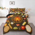 thumbnail image 2 of Erosebridal Happy Caming Comforter Sets King Size, Cartoon Flower Comforters & Duvets, Adventure Theme Decor, Reversible 3pcs, 2 of 7