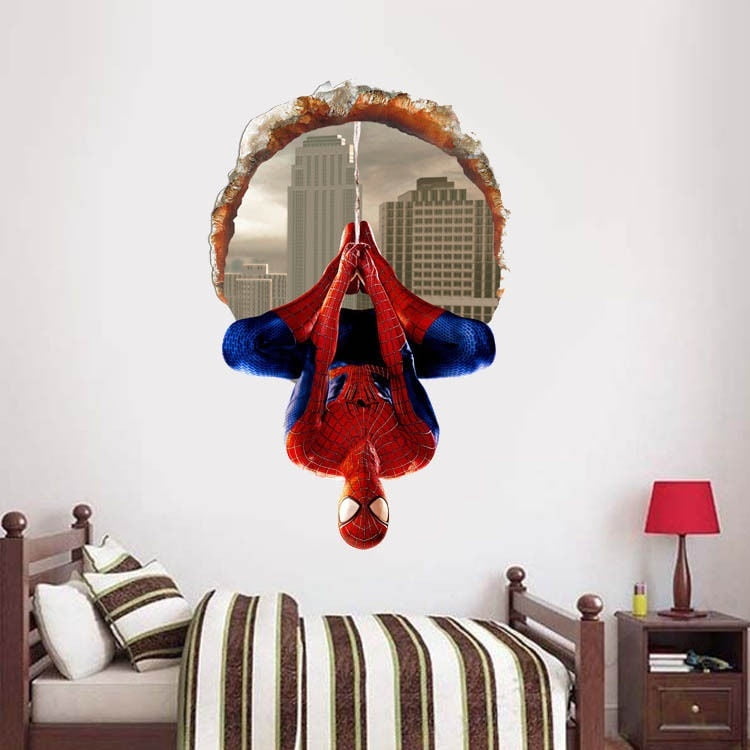 New Removable Super Hero Spider Man Art Wall Sticker Decals Kids Baby Nursery Room Vinyl Decor Diy Canada - Super Hero Wall Decals New Removable Super Hero Spider Man Art Wall Sticker Decals Kids Baby Nursery Room Vinyl Decor Diy Canada - Super Hero Wall Decals