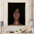 thumbnail image 2 of Designart 'Portrait of Afro American Woman II' Modern Framed Canvas Wall Art Print, 2 of 5