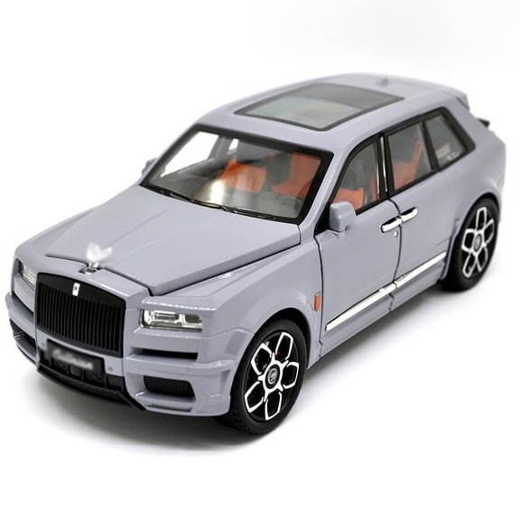 1/20 Suitable for Rolls Royce SUV Cullinan BB Edition Alloy Die Casting Metal Car Model Simulation Sound and Light Children's Toy Birthday Gift