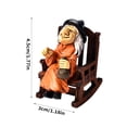 thumbnail image 2 of Oliegs Heated Blanket Halloween Witch Rocking Chair Home Table Decoration Man In Black Car Resin Decoration Chocolate, 2 of 3